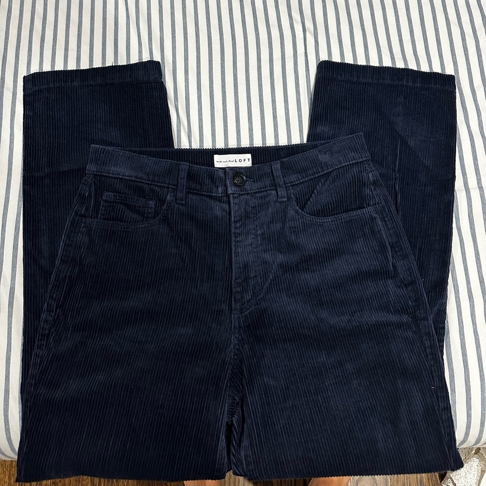 LOFT navy Corduroy Pants